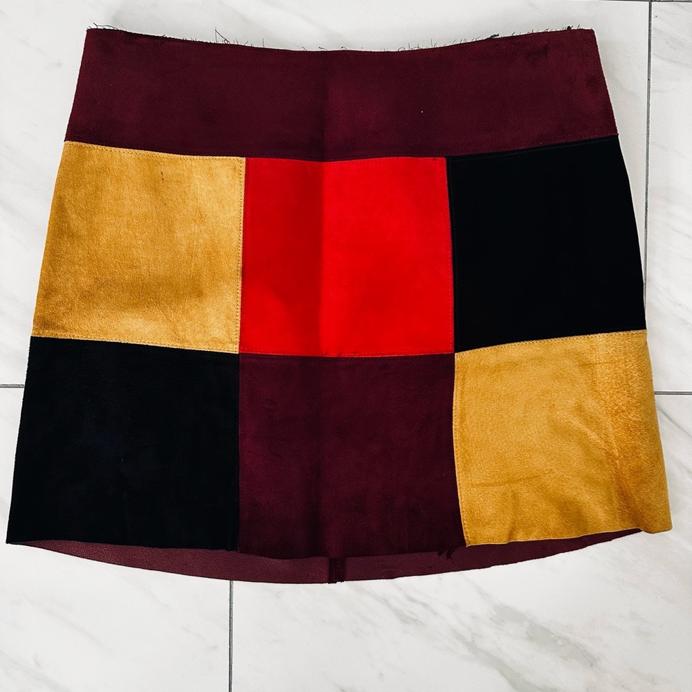 Vintage suede skirt
